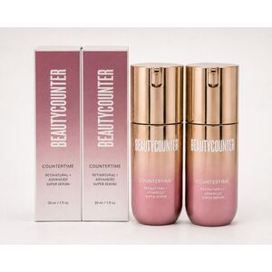 Beautycounter Countertime Retinatural+ Super Serum Bundle of 2 NIB